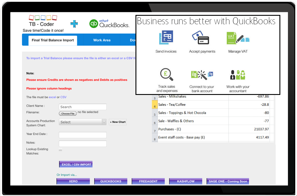 TB Coder and Quickbooks